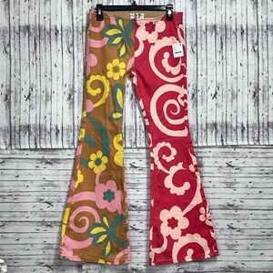 We The Free Penny Pull On Printed Flare Jeans